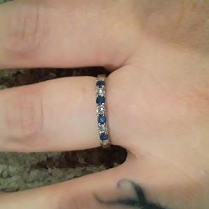 10k kuber sapphire ring